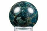 Bright Blue Apatite Sphere - Madagascar #334008-1